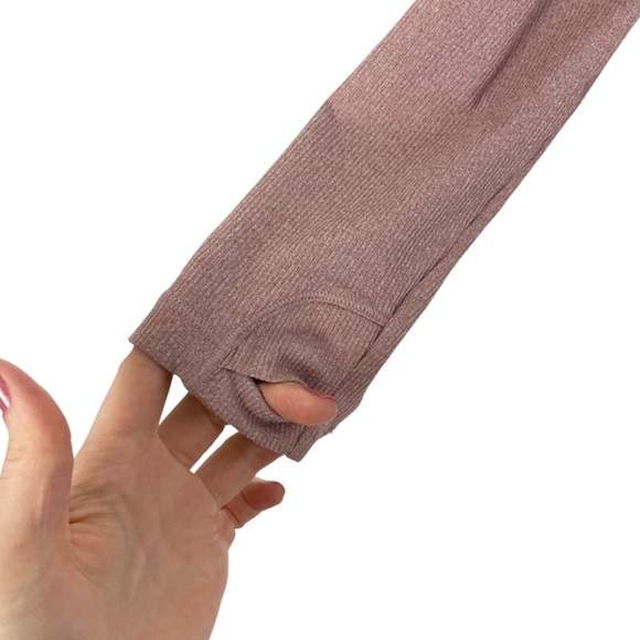 Athleta Long Sleeve Henley Tee in Dusty Pink - Picture 3 of 9